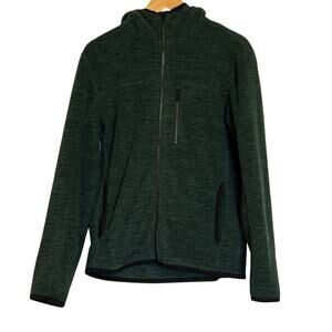 NEW Banana Republic Artic Fleece Full Zip Hoodie Pine Green Men’s M
